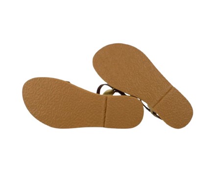 Sandalo in eco pelle laminata e cavallino maculato