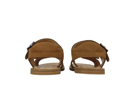 Sandalo doppia fibbia in camoscio