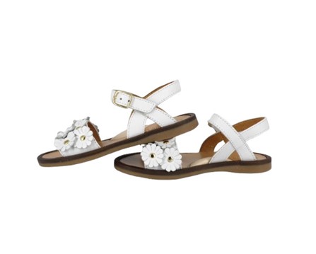 Sandalo con fiorellini e fibbia