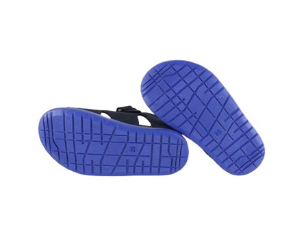 Sandalo primo passo in camoscio con doppio velcro