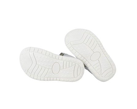 Sandalo primo passo in pelle con doppio velcro