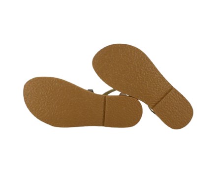 Sandalo in pelle con dischetti e fibbia