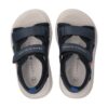 Sandalo in eco pelle con doppio velcro