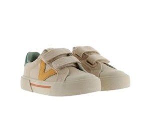 Sneaker in tela con doppio velcro