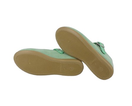 Ballerina in tela con fibbia