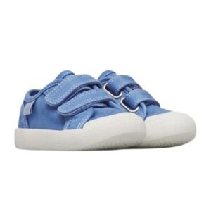 Sneaker in tela con doppio velcro