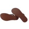 Ciabatta in pelle con tubolari sottili multipli