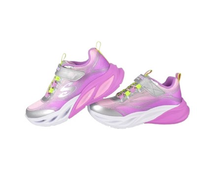 Scarpa ginnica con velcro e lacci con led