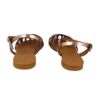 Sandalo in pelle laminata con fibbia