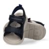 Sandalo in eco pelle con doppio velcro