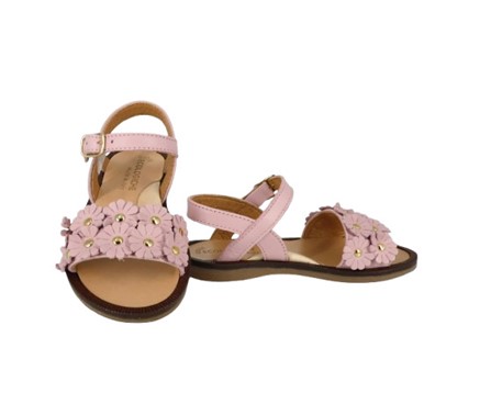 Sandalo con fiorellini e fibbia