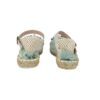 Espadrilles in tessuto con fiori e nastro in tulle