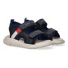 Sandalo in eco pelle con doppio velcro