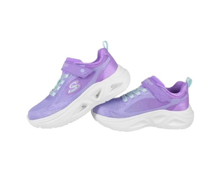 Scarpa ginnica con micro glitter velcro e lacci con led