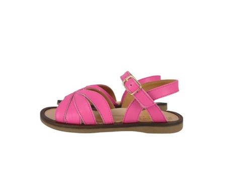 Sandalo in pelle con fibbia