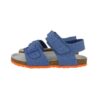 Sandalo in denim con fibbia e velcro