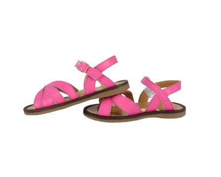 Sandalo in pelle con fibbia