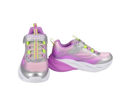 Scarpa ginnica con velcro e lacci con led