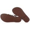 Sandalo in pelle con borchie e fibbia