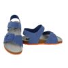 Sandalo in denim con fibbia e velcro