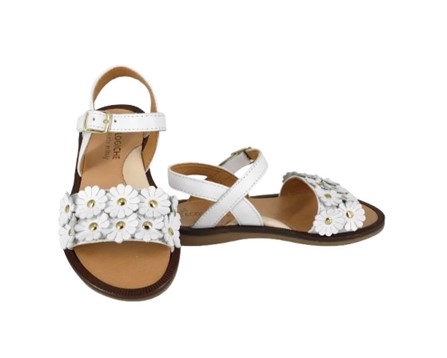 Sandalo con fiorellini e fibbia