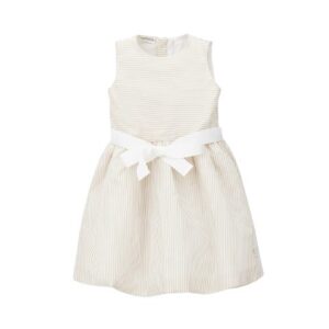 Vestito a righe con cintura