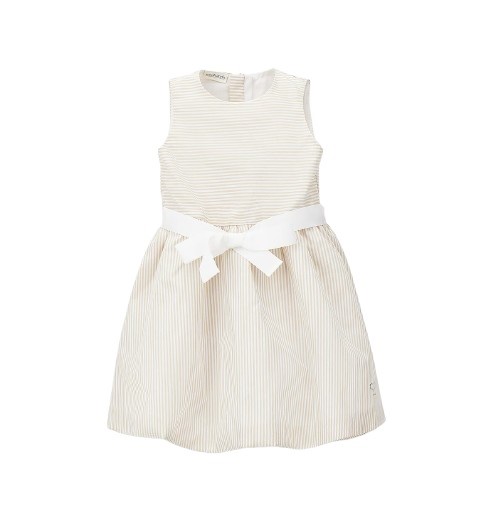 Vestito a righe con cintura
