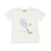 Completo t-shirt ricamo racchetta e bermuda a righe