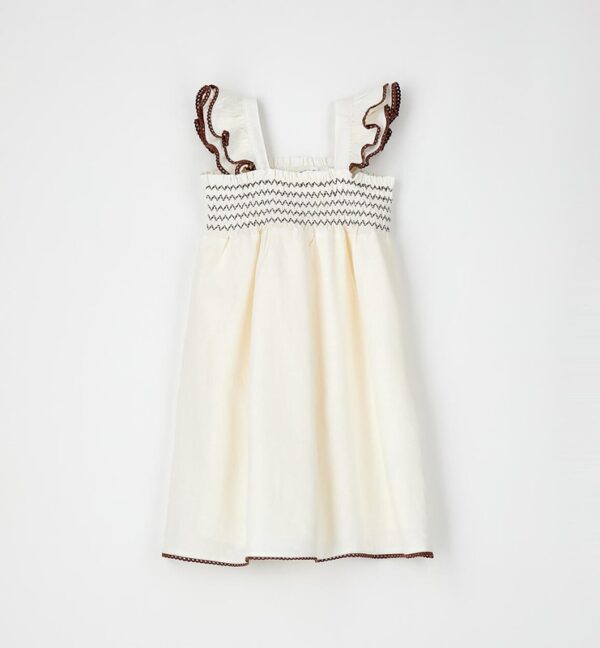 Vestito in misto lino
