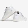 Sneaker primo passo in pelle con doppio velcro