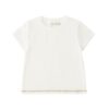 T-shirt mezza manica con strass al fondo