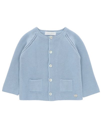Cardigan in cotone con taschine