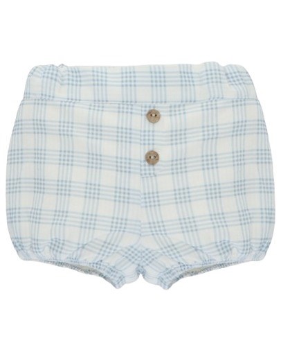 Completo maglia con taschino e bermuda quadri
