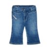 Pantalone in denim a zampa