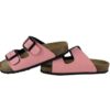 Ciabatta in eco pelle con doppie fibbie