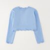 Cardigan in maglia con lavorazione effetto pizzo