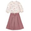 Completo camicia in voile fantasia e pantalone