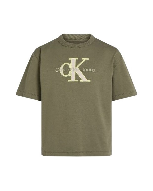 T-shirt mezza manica con logo ricamato