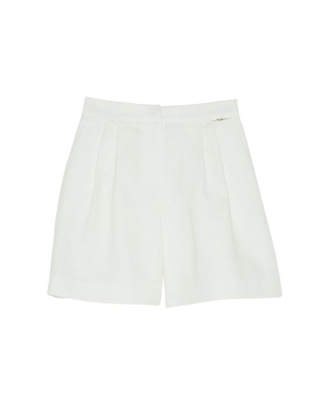 Bermuda short in misto lino