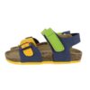Sandalo in eco pelle con velcro e fibbia