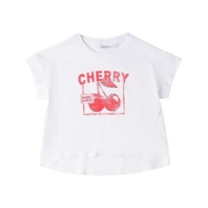 T-shirt mezza manica con stampa cherry