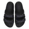 Sandalo con fasce in micro glitter