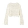 Maglia scollo barchetta con logo motivo a rombi