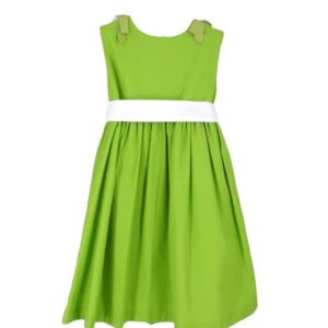 Vestito con fiori sulle spalle e cintura