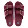 Sandalo doppia fascia con fibbie