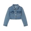 Giubbino in denim cropped
