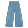 Pantalone wide leg effetto denim
