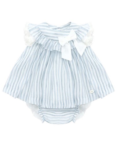 Vestito a righe con coulotte