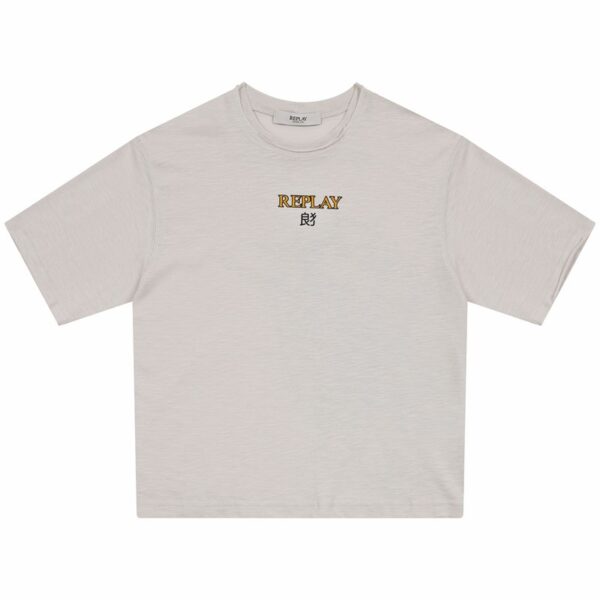 T-shirt mezza manica con stampa sul retro
