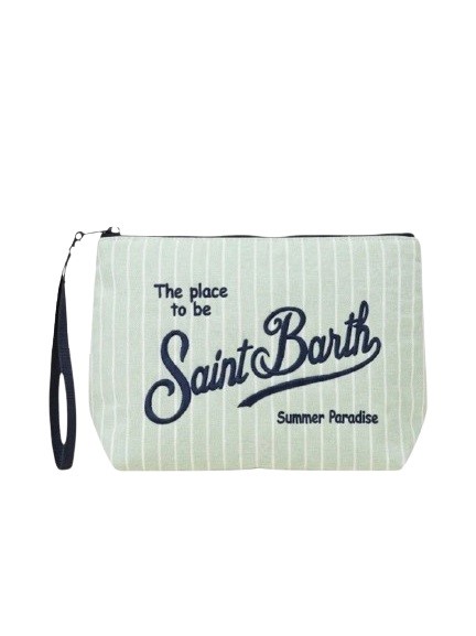 Pochette in cotone a righe